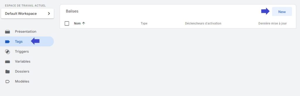 Screenshot d'instructions pour l'integration de la consent management platform biskoui avec Google Tag Manager