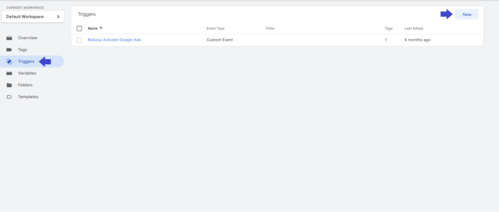Screenshot d'instructions pour l'integration de la consent management platform biskoui avec Google Tag Manager